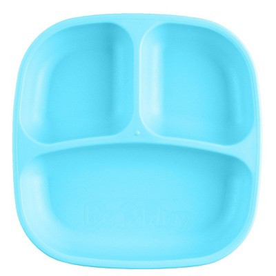 Re-Play 7" Divided Dining Plate - Pool Blue | Target