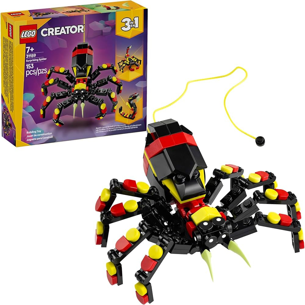LEGO Creator 3 in 1 Wild Animals Surprising Spider Toy - Building Toy with 3 Build Options, Spide... | Amazon (US)