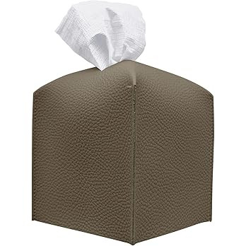Carrotez Tissue Box Cover, [Refined] Modern PU Leather Square Tissue Box Holder - Decorative Hold... | Amazon (US)