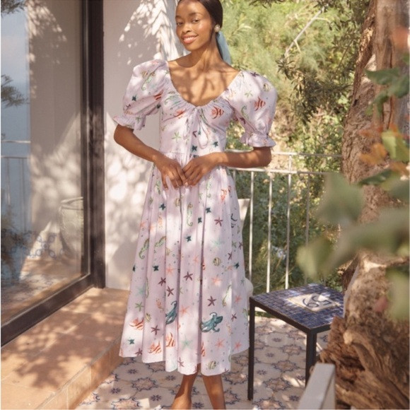 Hill House Dresses Hill House The Ophelia Dress In Sea Creatures S | Poshmark