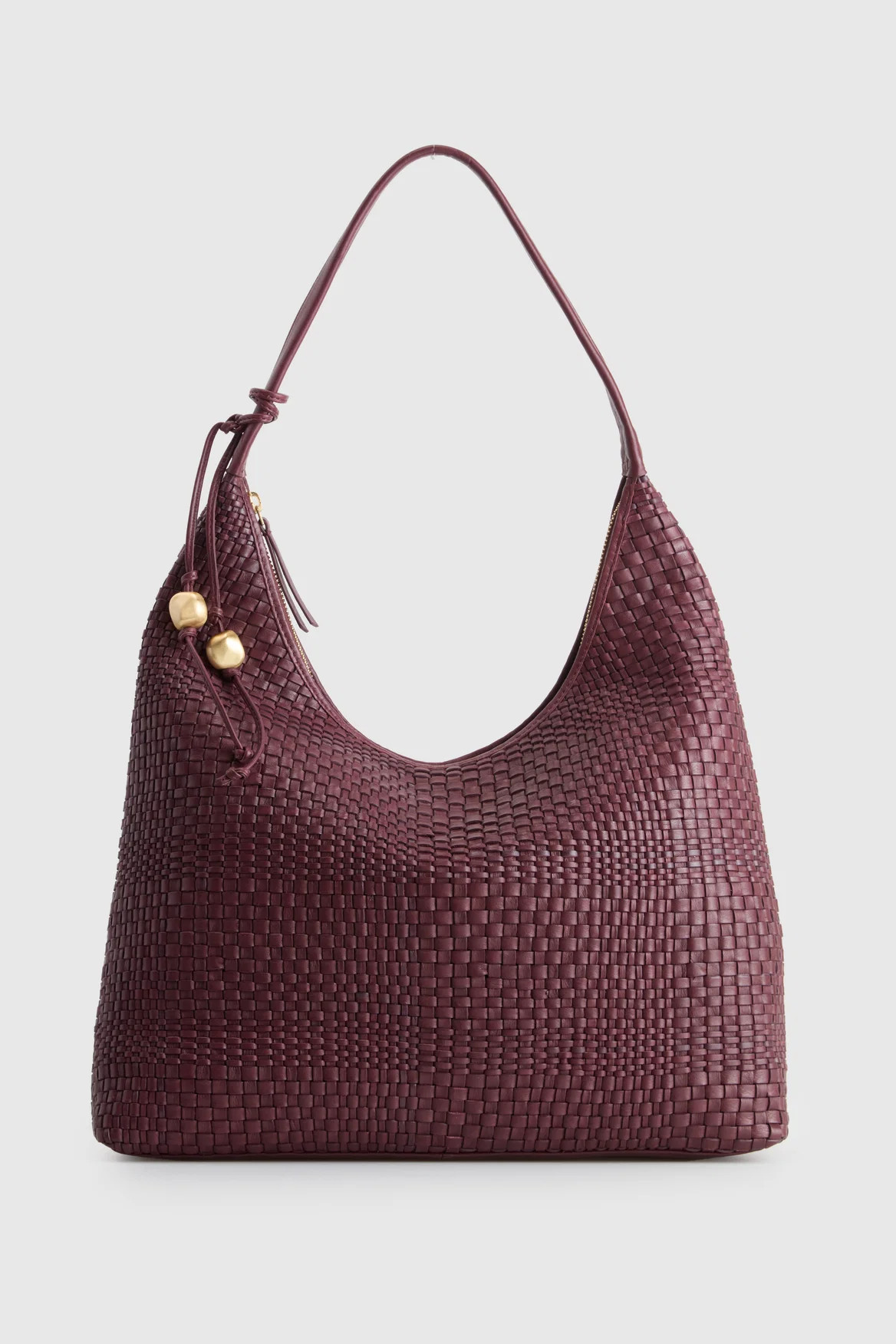Nina Leather Weave Hobo Bag | Strand Australia