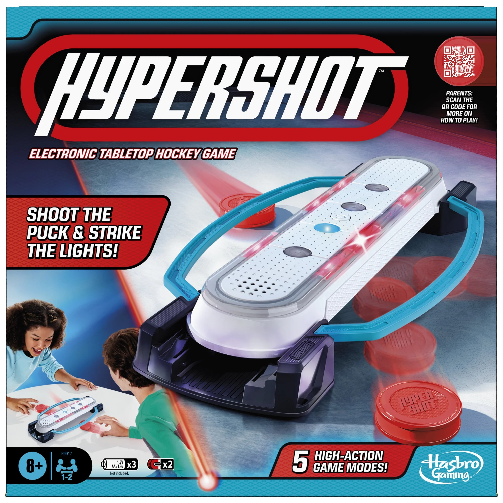 Hypershot Electronic Tabletop Hockey Game, Kids Board Games for 1 to 2 Players, Ages 8+ | Walmart (US)