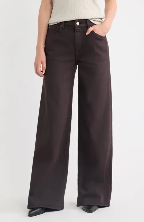 Treasure & Bond High Waist Wide Leg Jeans in Brown Overdye at Nordstrom, Size 29 | Nordstrom