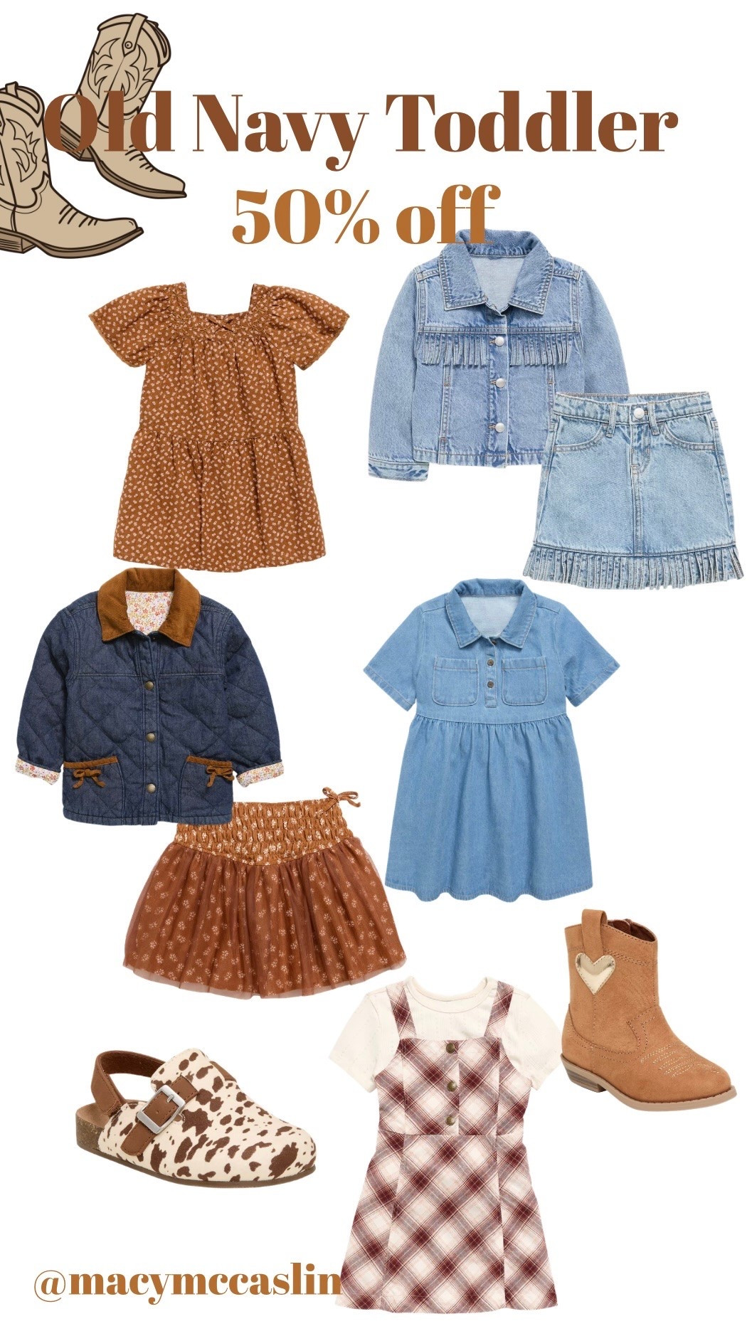 50% off Old Navy toddler girl finds. Western style. Fall family photos. Back to school shopping.

#LTKSaleAlert #LTKKids