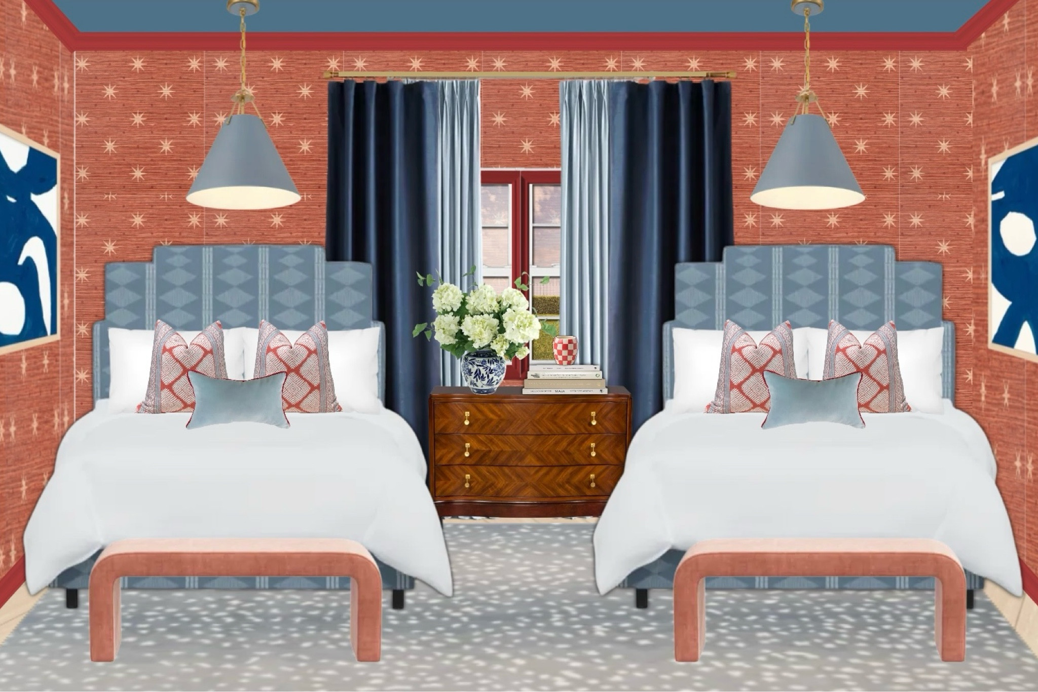 The red theory 🩵💙❤️

#LTKstyletip #LTKhome #LTKfindsunder100