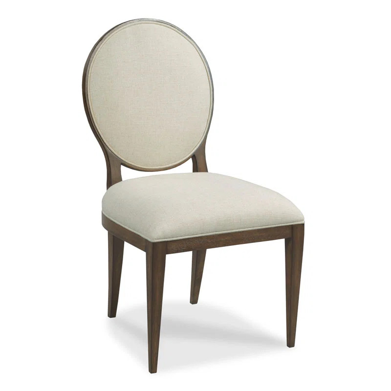 Ovale 19.5'' H Linen Upholstered Side Chair | Wayfair North America