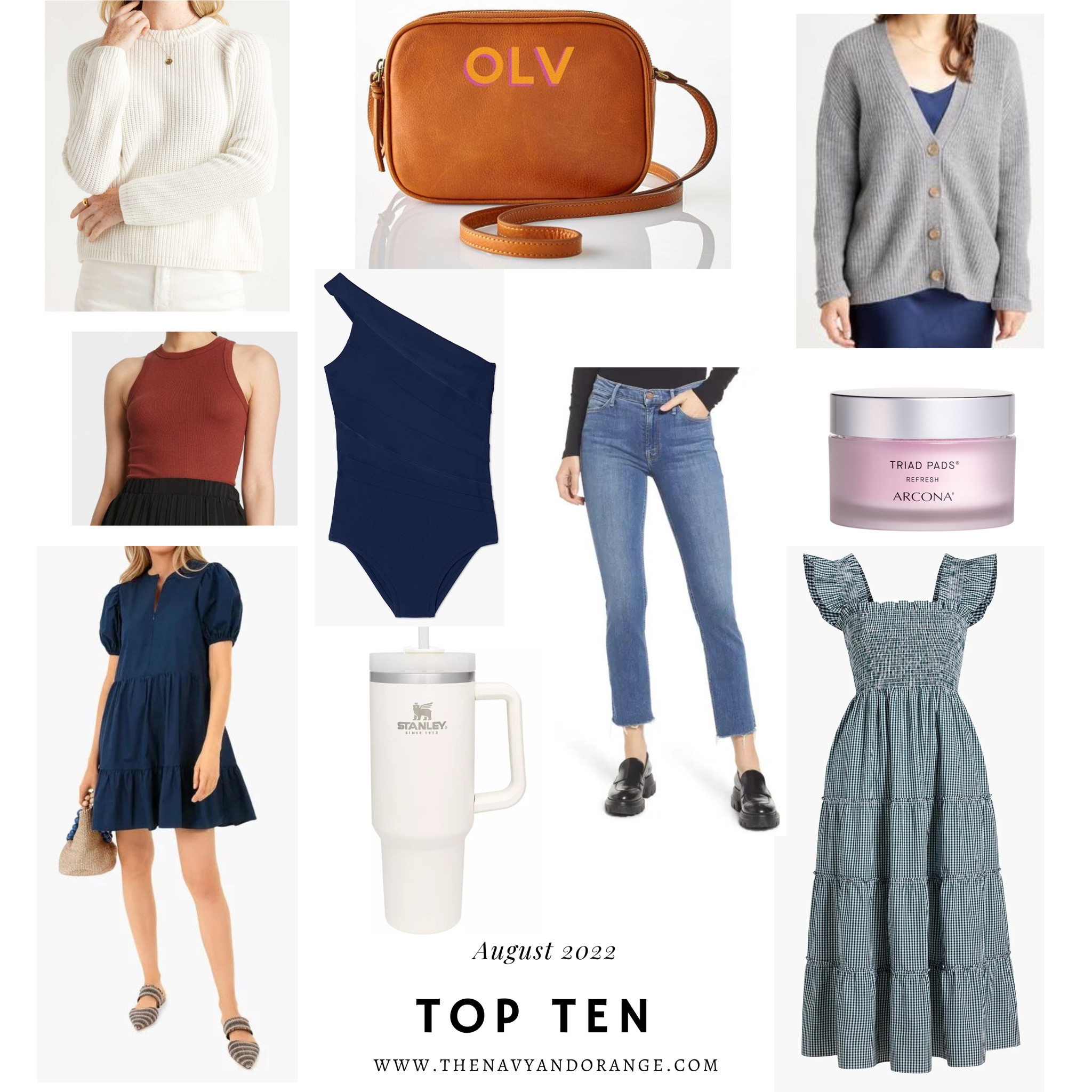 August 2022 best sellers. Jenni Kayne cárdigan dupe, nap dress, monogrammed crossbody bag, Stanley cup 

#LTKSeasonal #LTKtravel #LTKunder100