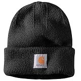 Carhartt Women's Rib Knit Beanie, Black, OFA | Amazon (US)