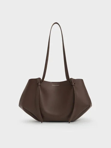 Espresso Brown Calla Tote Bag | CHARLES & KEITH | Charles & Keith US
