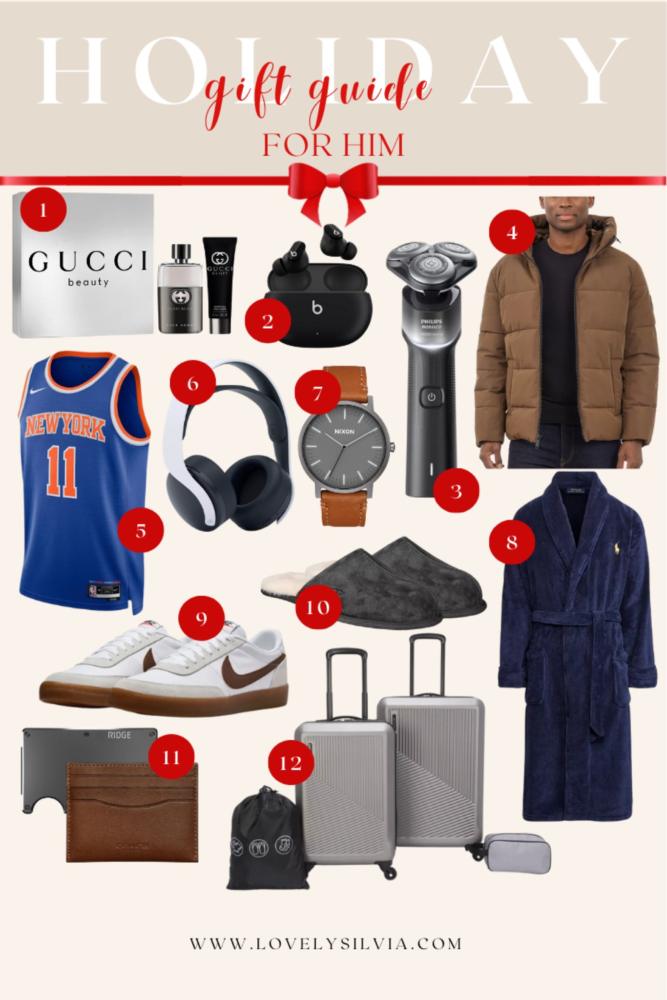 Holiday gift guide for him

Gifts for him, Christmas gifts for him, gift ideas, Christmas gifts for guys, cologne, mens jacket, mens sneakers, men’s slippers, luggage, wallet, headphones, watch

#LTKMens #LTKGiftGuide #LTKHoliday
