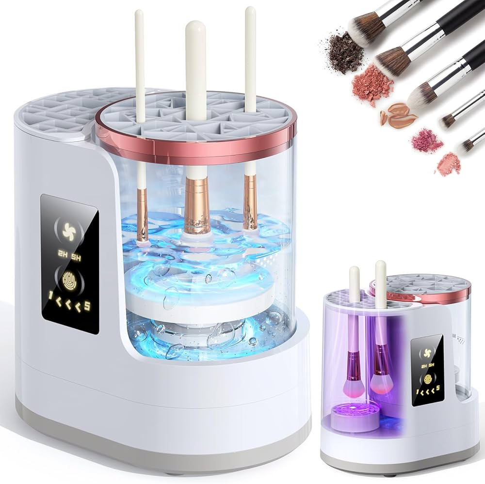 Electric Makeup Brush Cleaner 3-in-1, Automatic Brush Cleaning & Drying Machine with Dual-Directi... | Amazon (US)