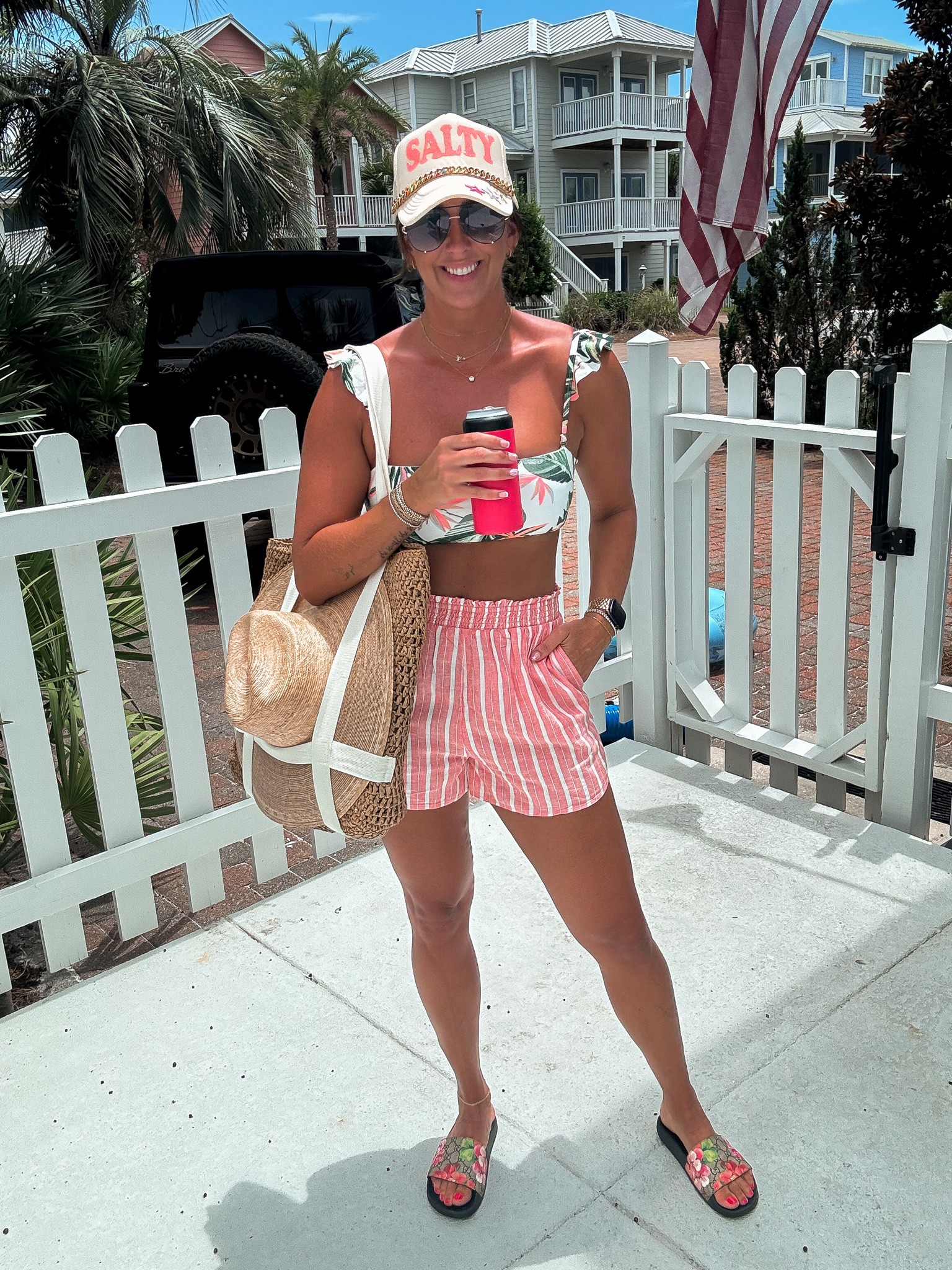 Top-large
Bottoms-medium
Shorts-small
Slides-38
Hat-code JESSA10

#LTKTravel #LTKShoeCrush #LTKSwim