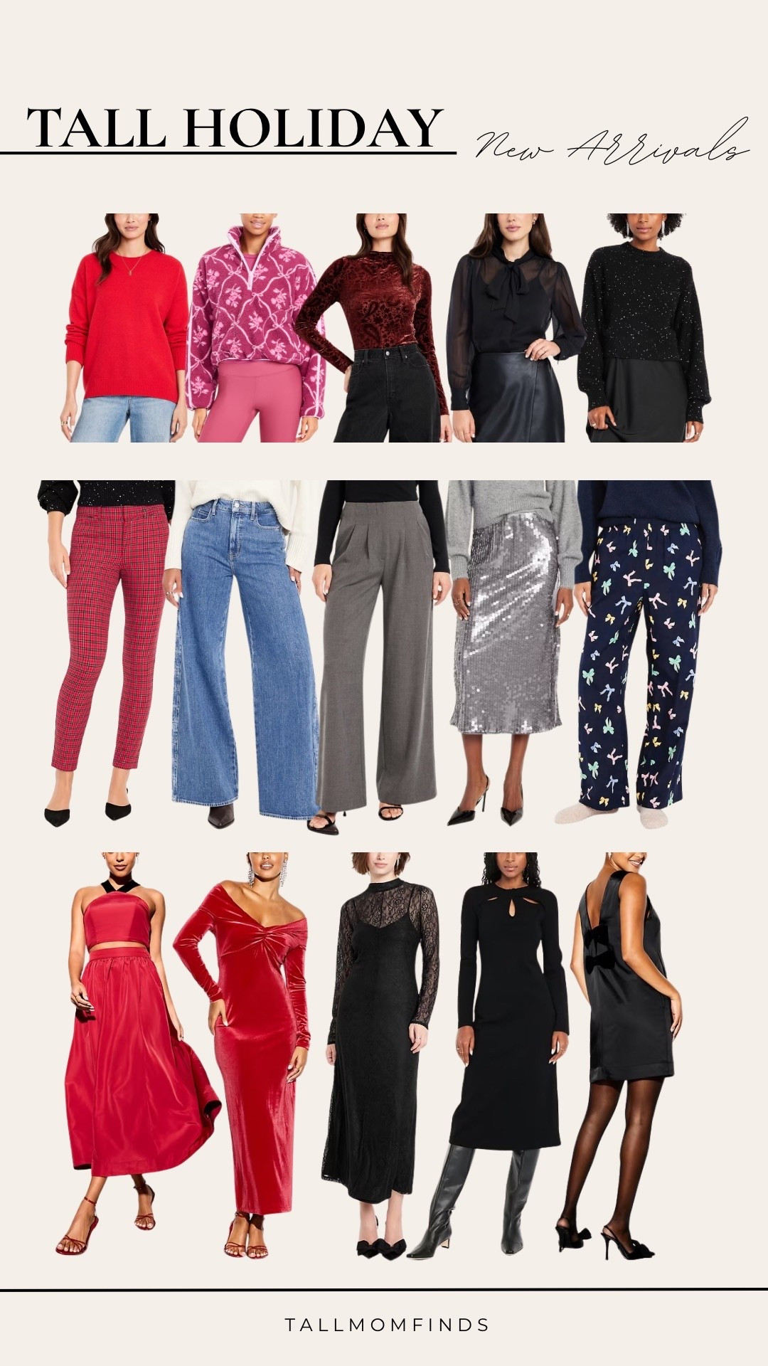New Tall Holiday Arrivals Are Here! From festive tops and cozy bottoms to stunning dresses made just for your height!

Get ready to celebrate the season in tall style!

#LTKSeasonal #LTKTall #LTKSaleAlert