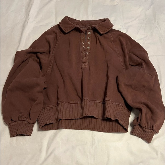 AERIE SNAP SWEATSHIRT | Poshmark