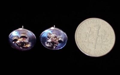 Vintage Disney Signed Mickey Mouse & Minnie Stud Earrings Gold & Silver Tone | eBay US