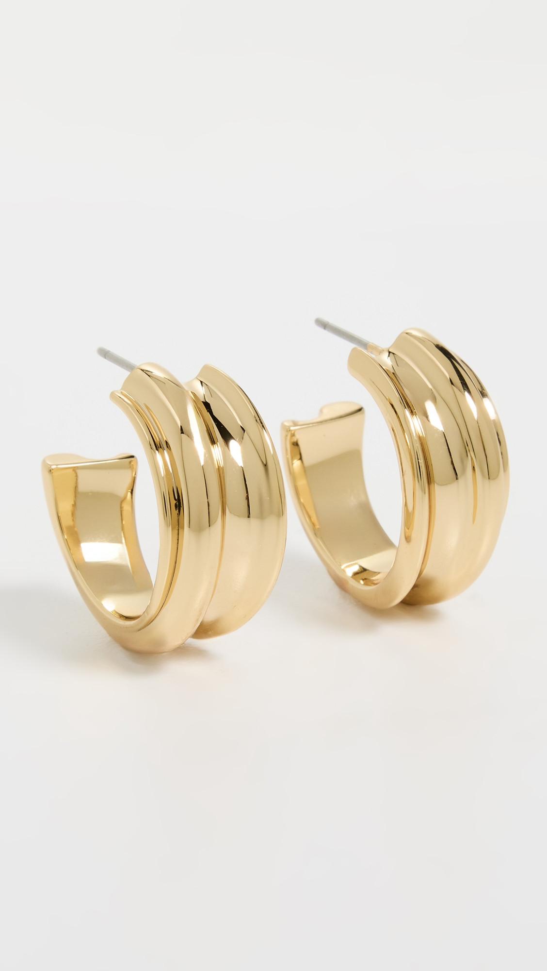 Jenny Bird Lennon Hoops High Polish Gold One Size | Shopbop