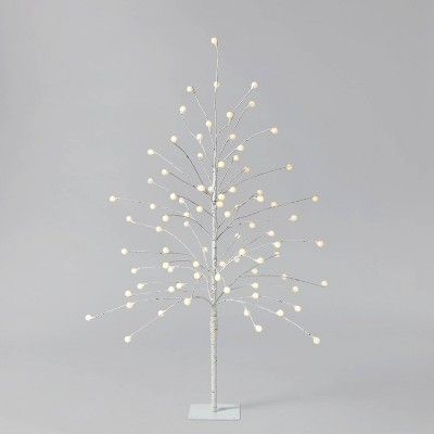 4ft Globe Twig Birch Tree Christmas LED Novelty Sculpture Warm White - Wondershop™ | Target