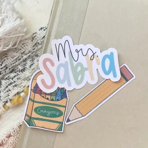 Personalized Teacher Sticker | Personalized Gift | Teacher Gift | Water Bottle Sticker | Decal St... | Etsy (US)