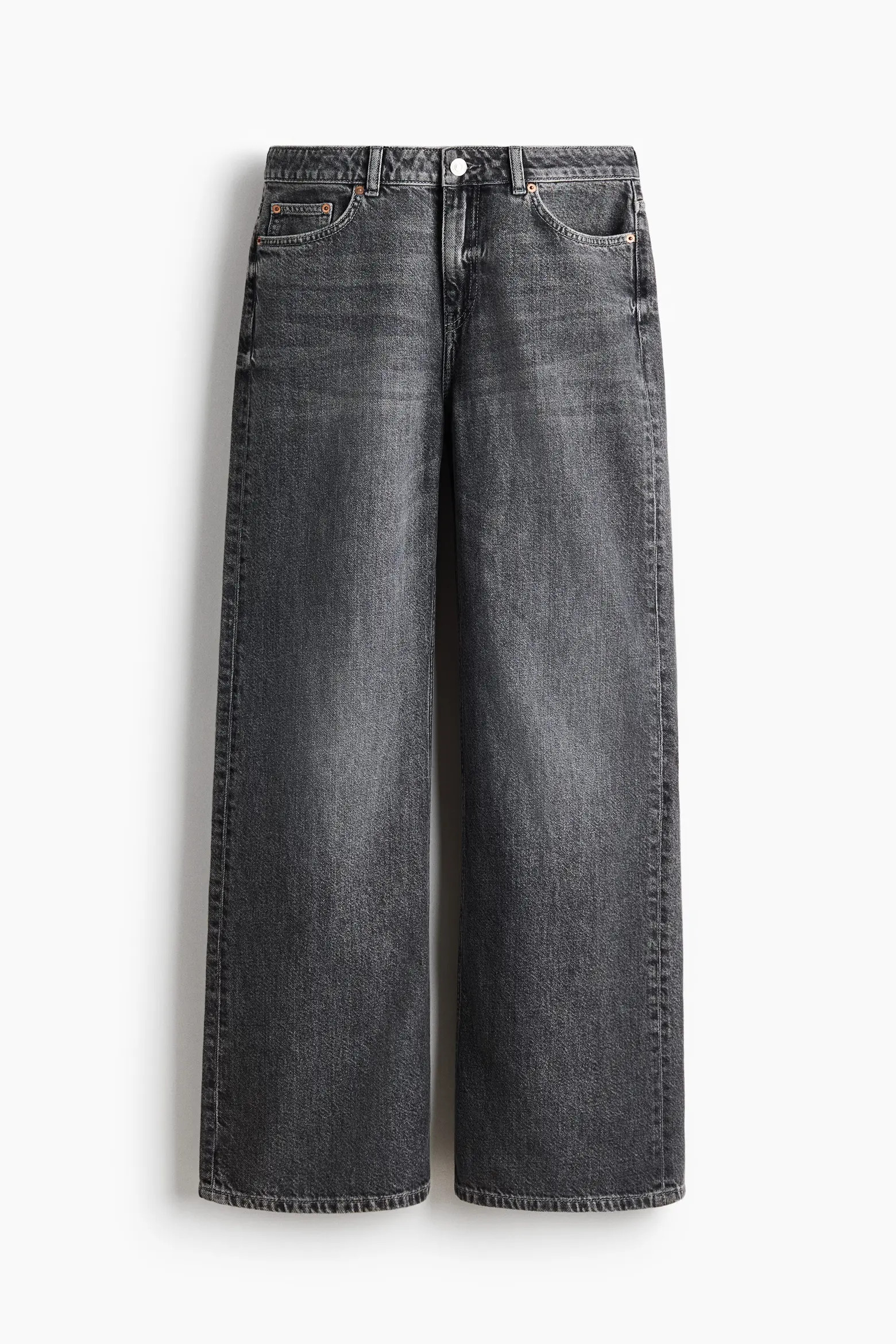 H&M Baggy Regular Waist Jeans (Women) | Nordstrom | Nordstrom