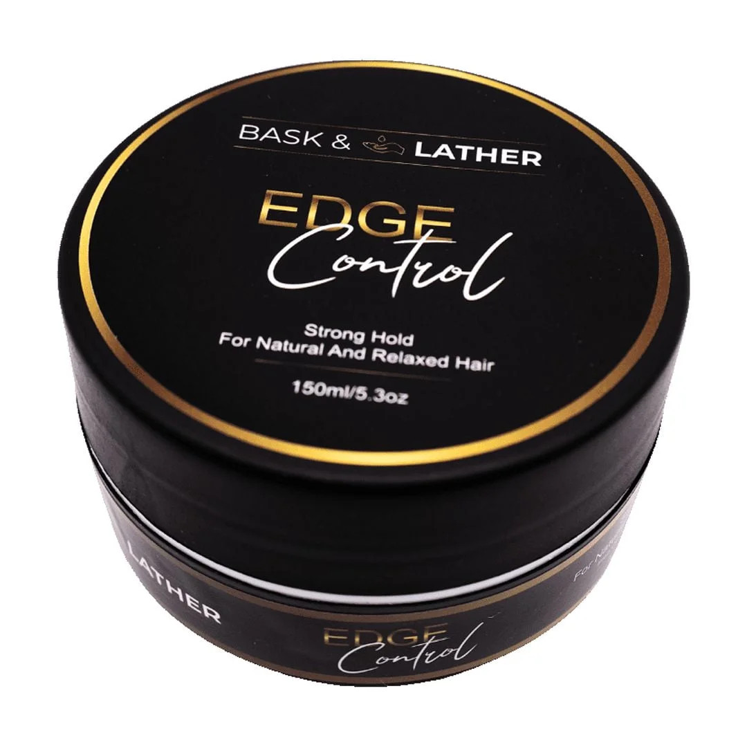BASK & LATHER Edge Control Hair Gel, Strong Hold, Thick Edges, Styling Gel, Non-Greasy, Non-Flaki... | Walmart (US)