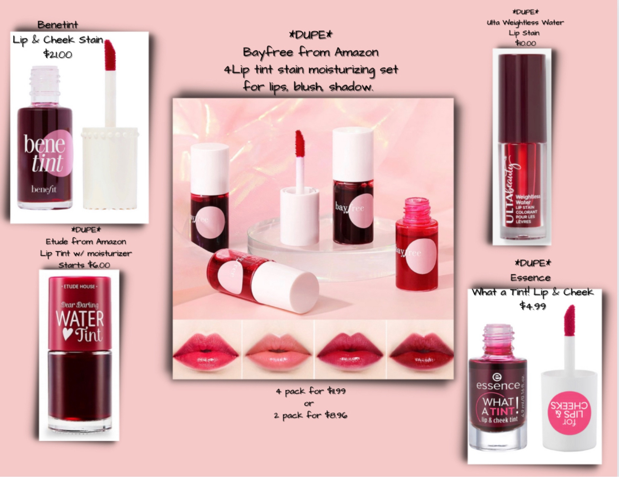 Some more fun “DUUUUUPES” for you!  I have a bunch of these dupes and I gotta say, I love them just as much as the Benetint!💋

#LTKstyletip #LTKbeauty #LTKunder50