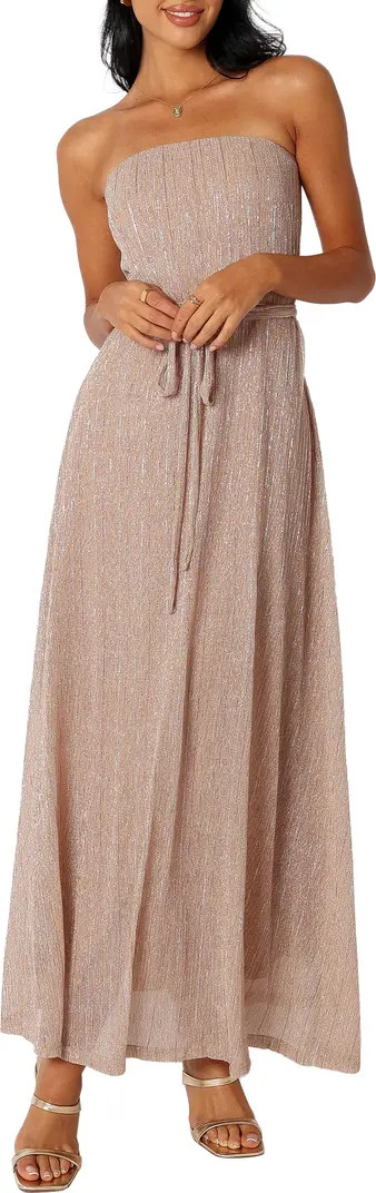 Petal & Pup Farley Strapless Metallic Maxi Dress | Nordstrom | Nordstrom