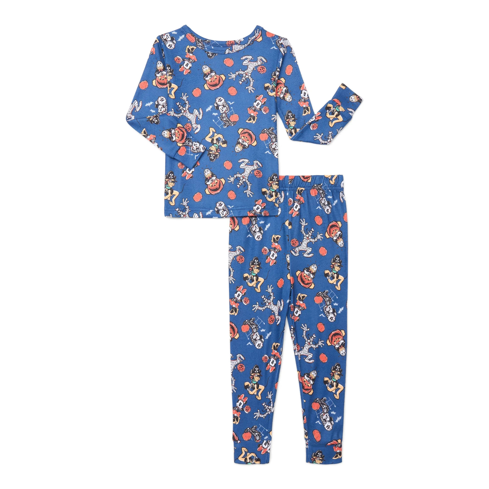 Disney Mickey Mouse Toddlers’ Halloween Pajama Top and Pants Set, 2-Piece, Sizes 12M-5T | Walmart (US)
