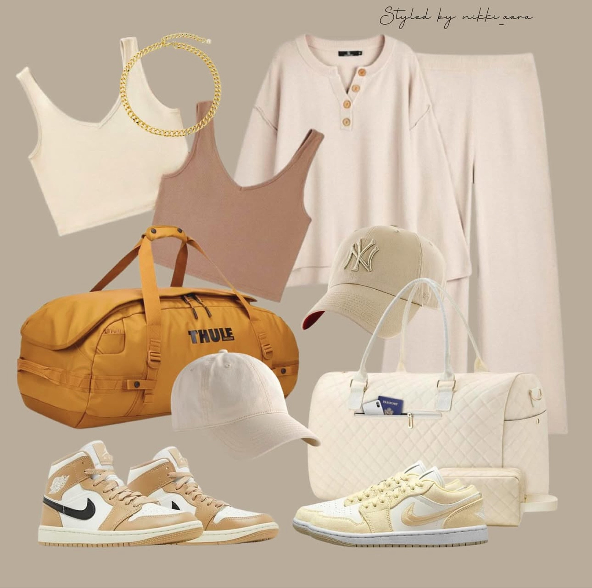 Unwind in style: Elevate your loungewear game for ultimate comfort and relaxation! 💆‍♀️✨

🛋️ Cozy loungewear sets for lazy days
👙 Chic underwear sets for confidence boost
🏋️‍♀️ Spacious duffle bags for gym or travel
👟 Trendy sneakers for casual outings

Self-care essentials meets fashion-forward thinking. Whether you're having a Netflix marathon, hitting the gym, or jetting off for a weekend getaway, we've got you covered from head to toe. 

Comfort never looked so good! Mix and match for your perfect loungewear ensemble. Treat yourself to premium fabrics and flattering fits.
Scroll down to SHOP and FOLLOW for more 🫶

#LTKfitness #LTKtravel #LTKwinter