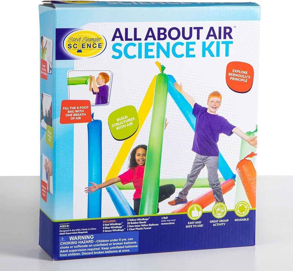 Steve Spangler All About Air Science Kit – Hands-On Science Kit for Kids with 7+ Activities, Gr... | Amazon (US)