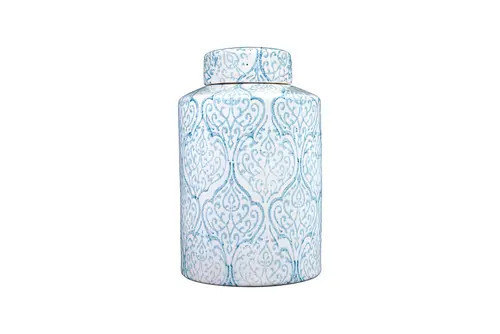 Storied Home Decorative Tall Ceramic Ginger Jar with Lid, Blue and White at Nordstrom | Nordstrom