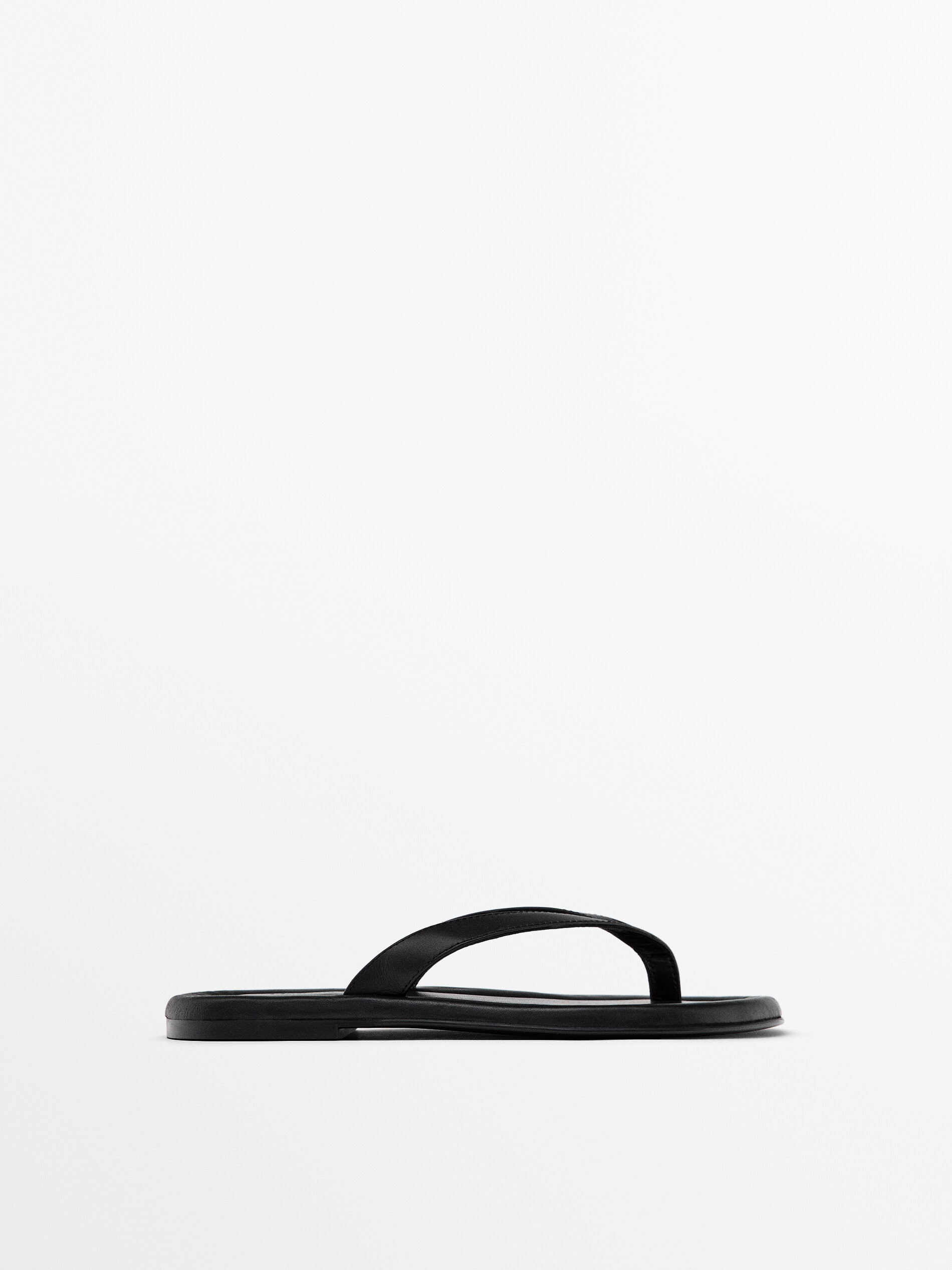 Padded flat sandals | Massimo Dutti UK