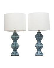 2pk 25in Ceramic Table Lamps | TJ Maxx