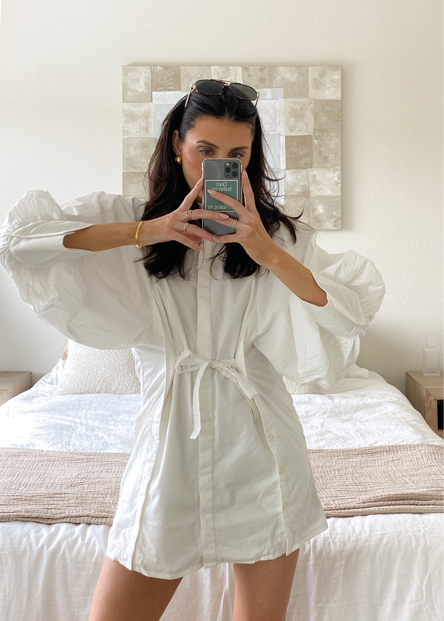 free people christi shirt dress Free People Christi Shirt Dress - White