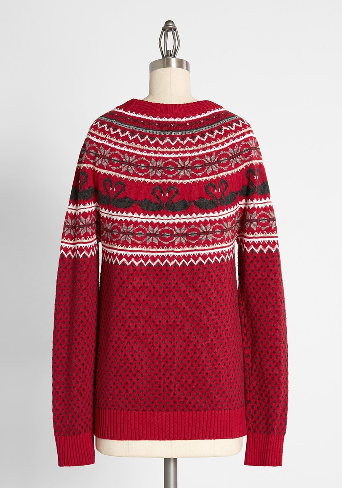 Swan Lake Fair Isle Pullover Sweater | Modcloth