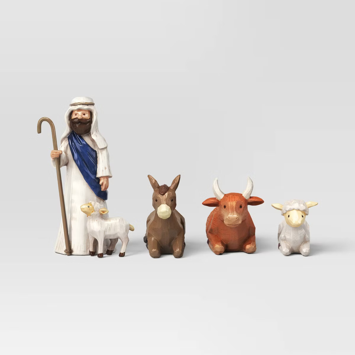 4pc Shepherd Christmas Figurine Set - Wondershop™: Nativity, Indoor Decor, Multicolored | Target