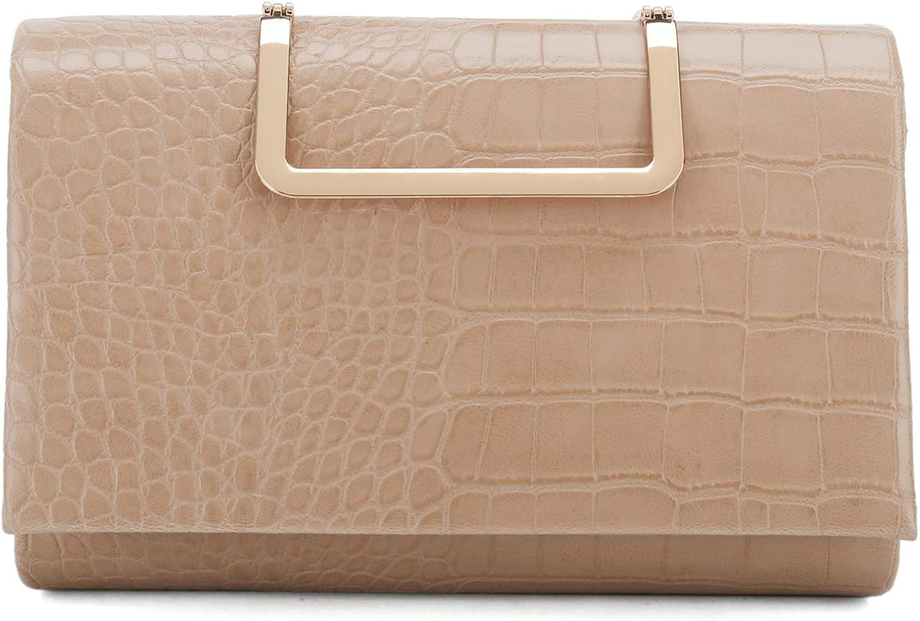 CHARMING TAILOR Small Crocodile Print Clutch Bag PU Alligator Handbag Women\u2019s Clutch Purse | Amazon (US)