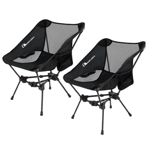 MOON LENCE 2 Pack Portable Camping Chairs Backpacking Chair - The 4th Generation Ultralight Foldi... | Amazon (US)