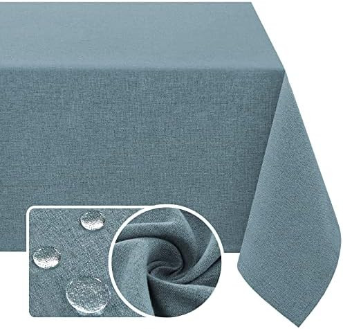 H.VERSAILTEX Linen Textured Tablecloth 60 x 120 Waterproof Decorative Table Cloth Spill-Proof Lin... | Amazon (US)