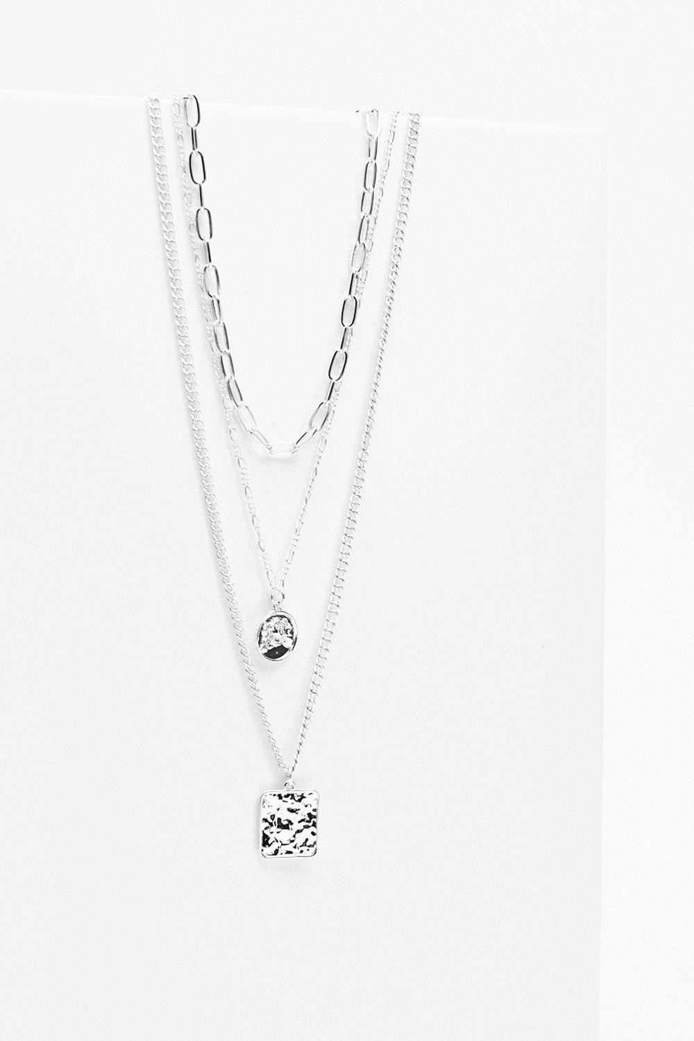 Square the News Layered Charm Necklace | NastyGal (US & CA)