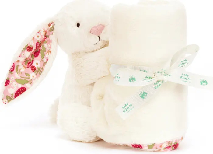 Blossom Cream Bunny 'Berry' 6-Inch Plushie & Soother Blanket | Nordstrom