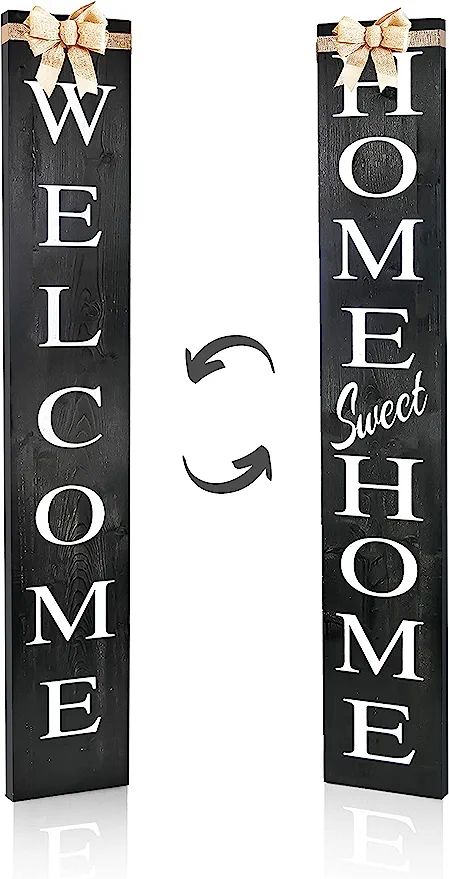 Amazon.com : Outdoor 2in1 Welcome sign for Front Door, Vertical Welcome sign for Front Porch Stan... | Amazon (US)