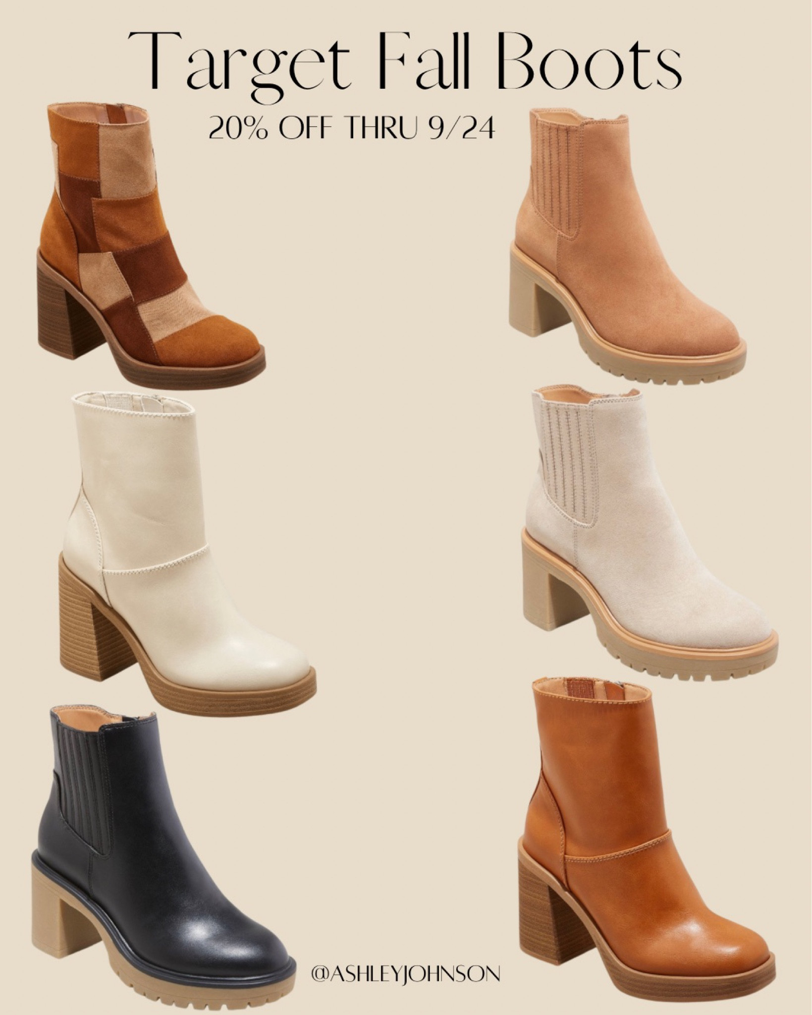 Fall boots. Fall outfit. Ankle boots. Chunk heel boots. Leather fall boots. Target boot sales. Fall style. Travel boots. Pumpkin patch outfit. #falloutfits #falllooks #fallboots #brownboots #beigeboots

#LTKshoecrush #LTKSeasonal #LTKSale