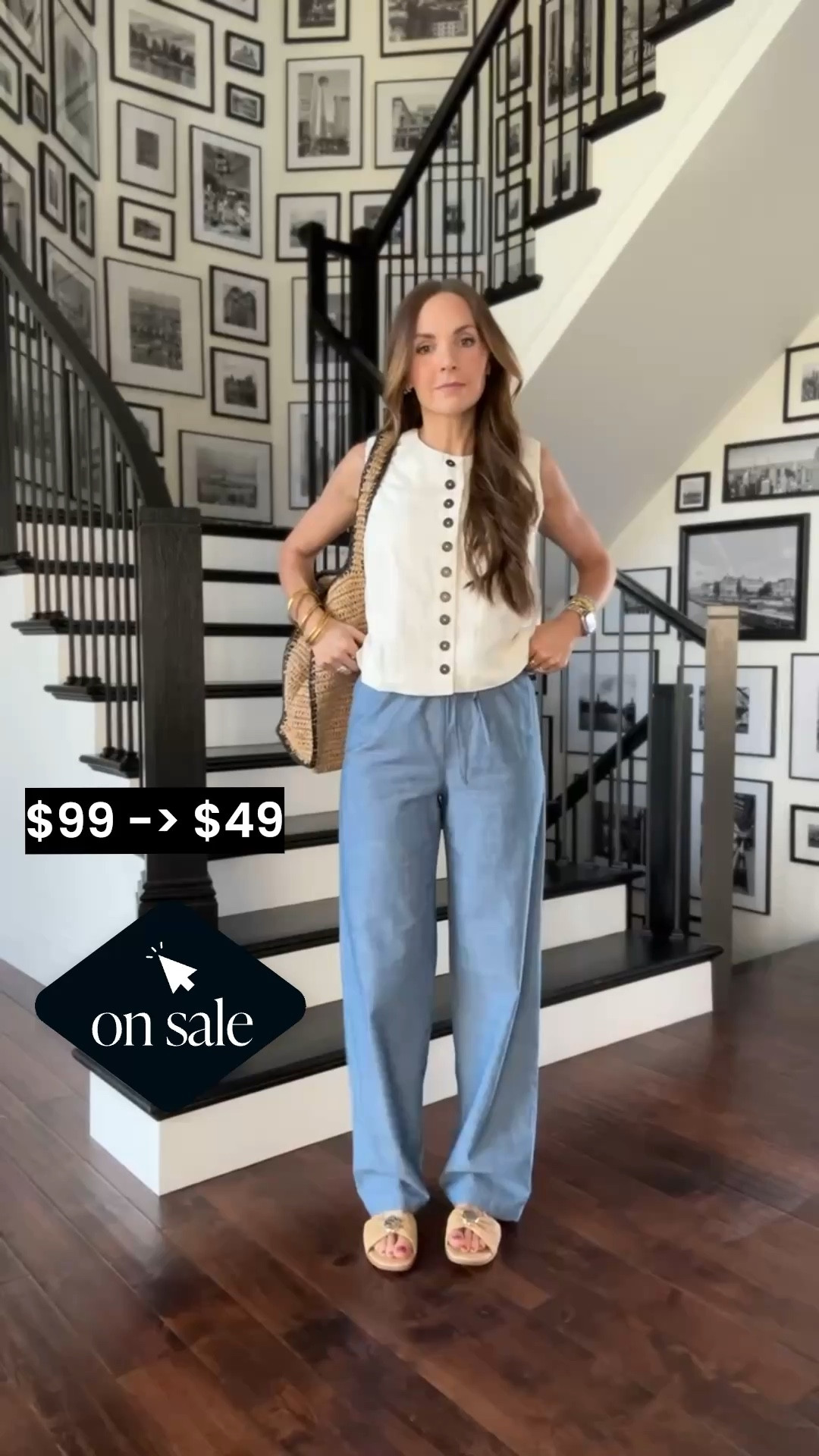 @jcrew pants are 50% off! 
I am in a 2 Tall (I wanted them full length) and am 5’6

#LTKSaleAlert #LTKootd