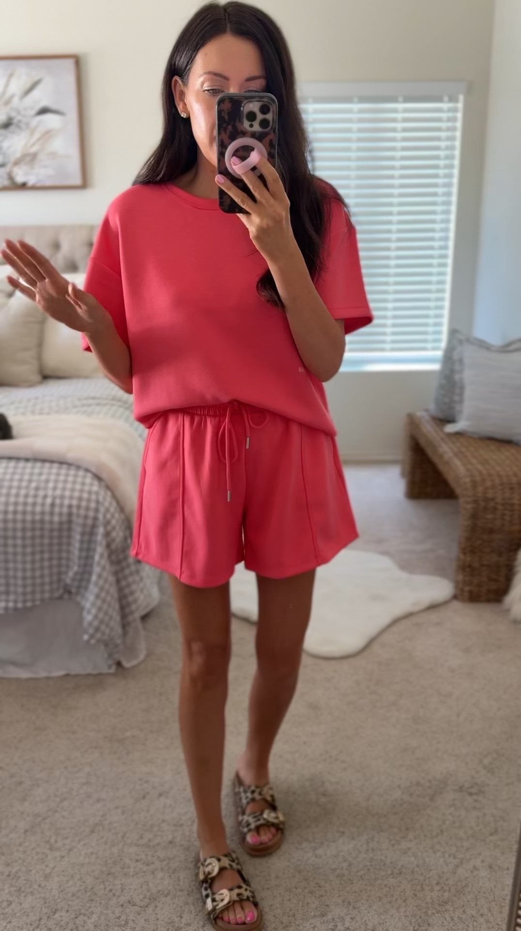 New viral scoop scubaknot set in small shorts + medium top❤️ love this outfit with the leopard sandals—on sale too! 

#LTKSaleAlert #LTKmomlife #LTKootd