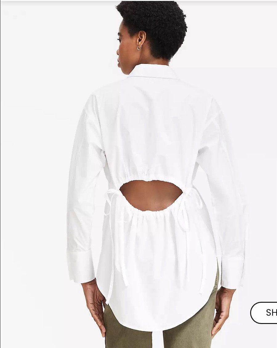 At first glance, it’s a classic white button-down… but the back? That’s where the magic happens 🤍

I love pieces like this—timeless, polished, and then just enough detail to make it feel special. It’s the kind of top you can wear with denim, trousers, or even dress up for a night out.

This is what I call elevated everyday style ✨

white button down
white shirt
classic white shirt
statement back top
open back shirt
tie back blouse

#WhiteShirt
#ButtonDownStyle
#StatementBack
#ClassicWithATwist
#WardrobeStaples

#CasualChicOutfit
#EverydayStyle
#SpringStyle
#CapsuleWardrobe

#StyleOver50
#FashionOver50
#AgelessStyle
#SophisticatedStyle

#LTKSaleAlert #LTKOver40 #LTKWorkwear