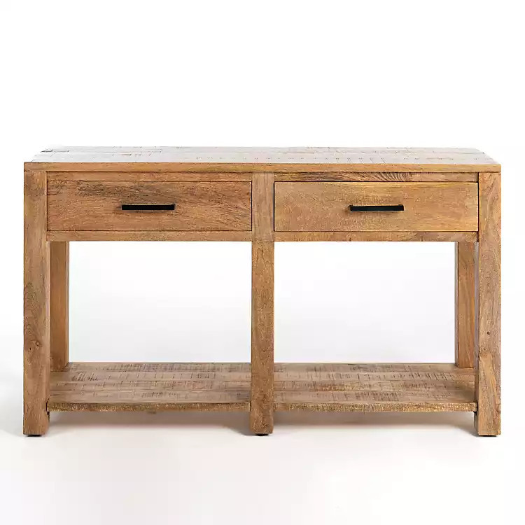 New! Easton Mango Wood Console Table | Kirkland's Home