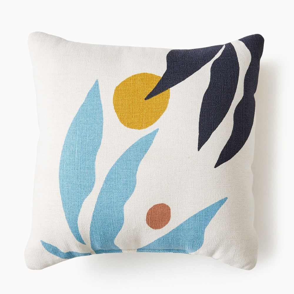 Graphic Fronds Indoor/Outdoor Pillow | West Elm (US)