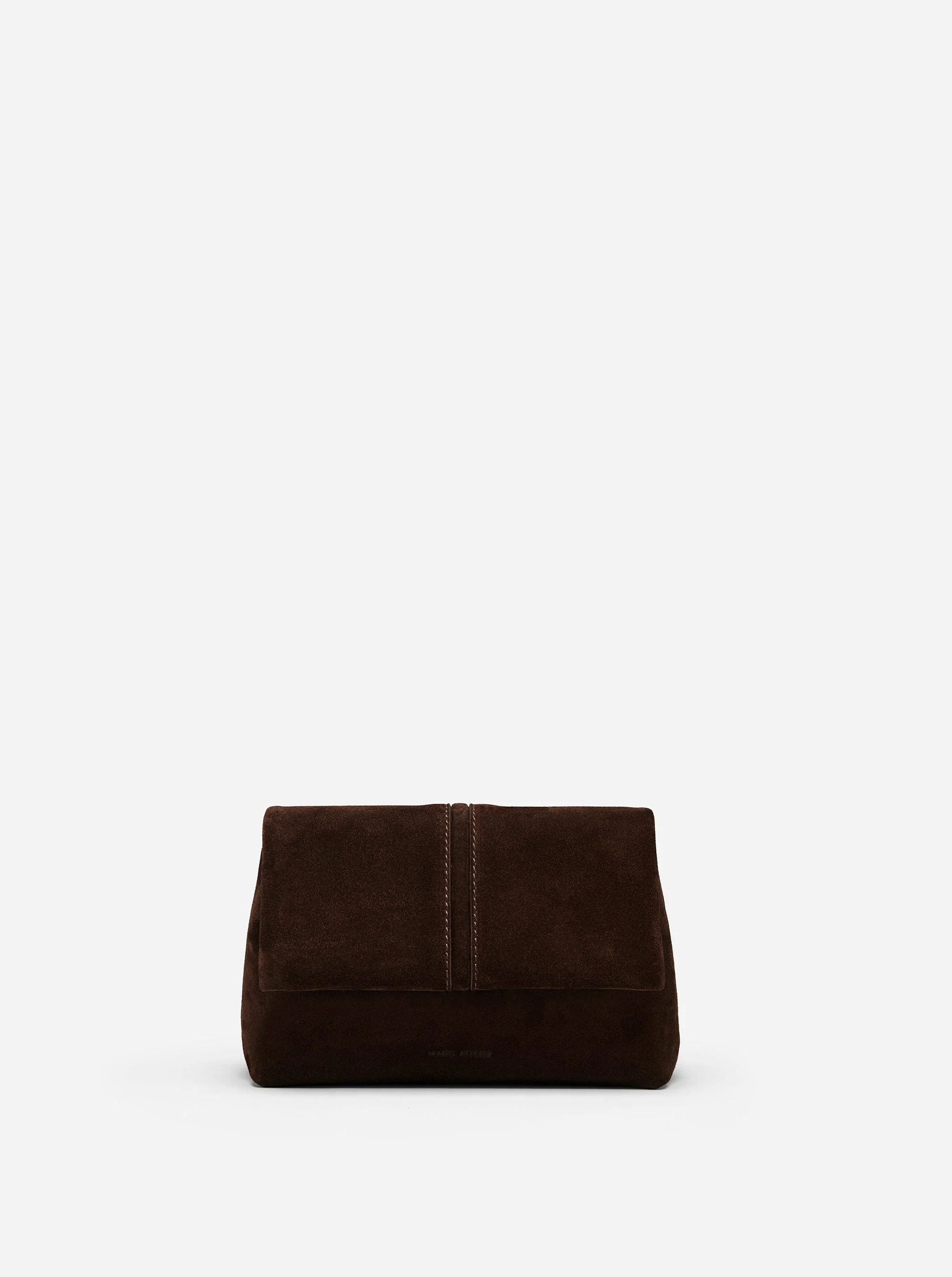 The Mini Fold Bag Deep Brown Suede Manu Atelier | Manu Atelier