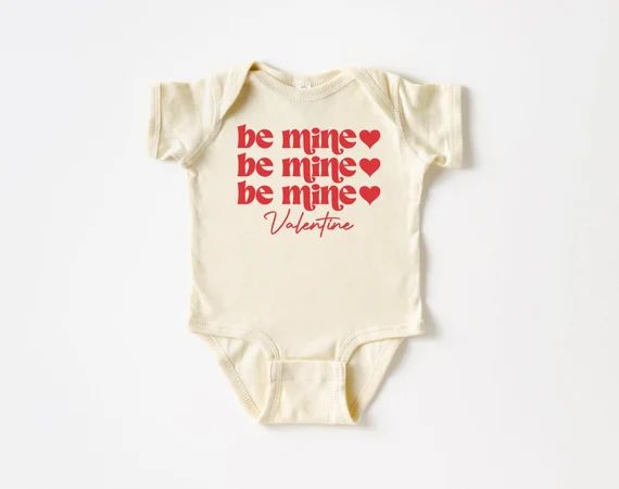 Be Mine Valentine, Baby Bodysuit, Baby Valentine Outfit, Valentine's Day Shirt, Valentines' Day O... | Etsy (US)