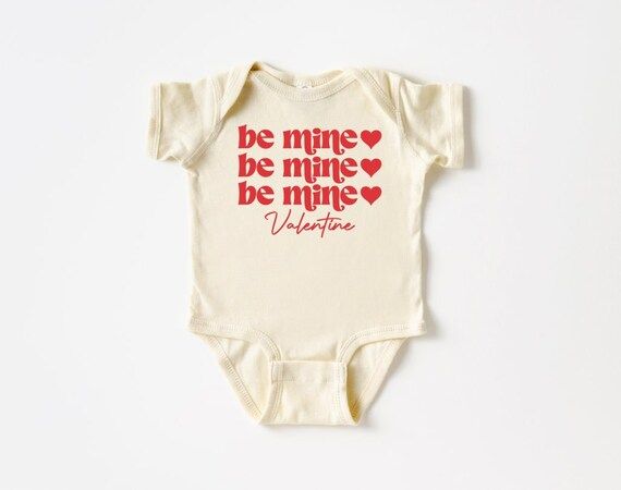 Be Mine Valentine, Baby Bodysuit, Baby Valentine Outfit, Valentine's Day Shirt, Valentines' Day O... | Etsy (US)